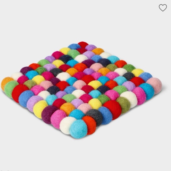 Colourful Trivet for Hot Dishes/Pots 100% Wool NEW WITH TAGS - Picture 1 of 11